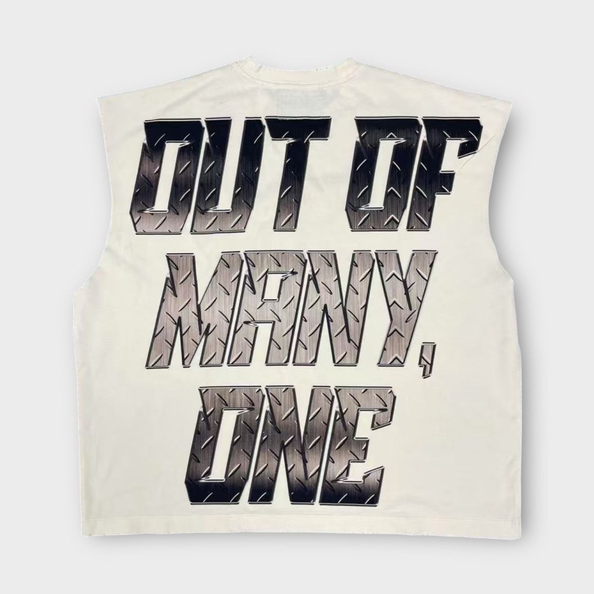 Godspeed Steel Sharpens Steel Sleeveless T-Shirt Bone - Lucid Soles