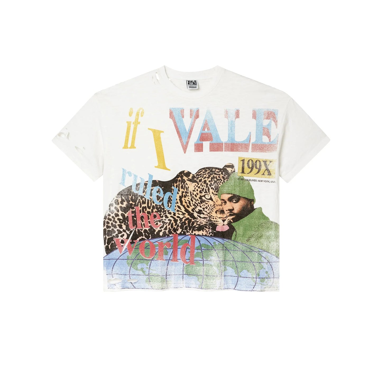 Vale Forever Da Ruler Tee 'White' - Lucid Soles