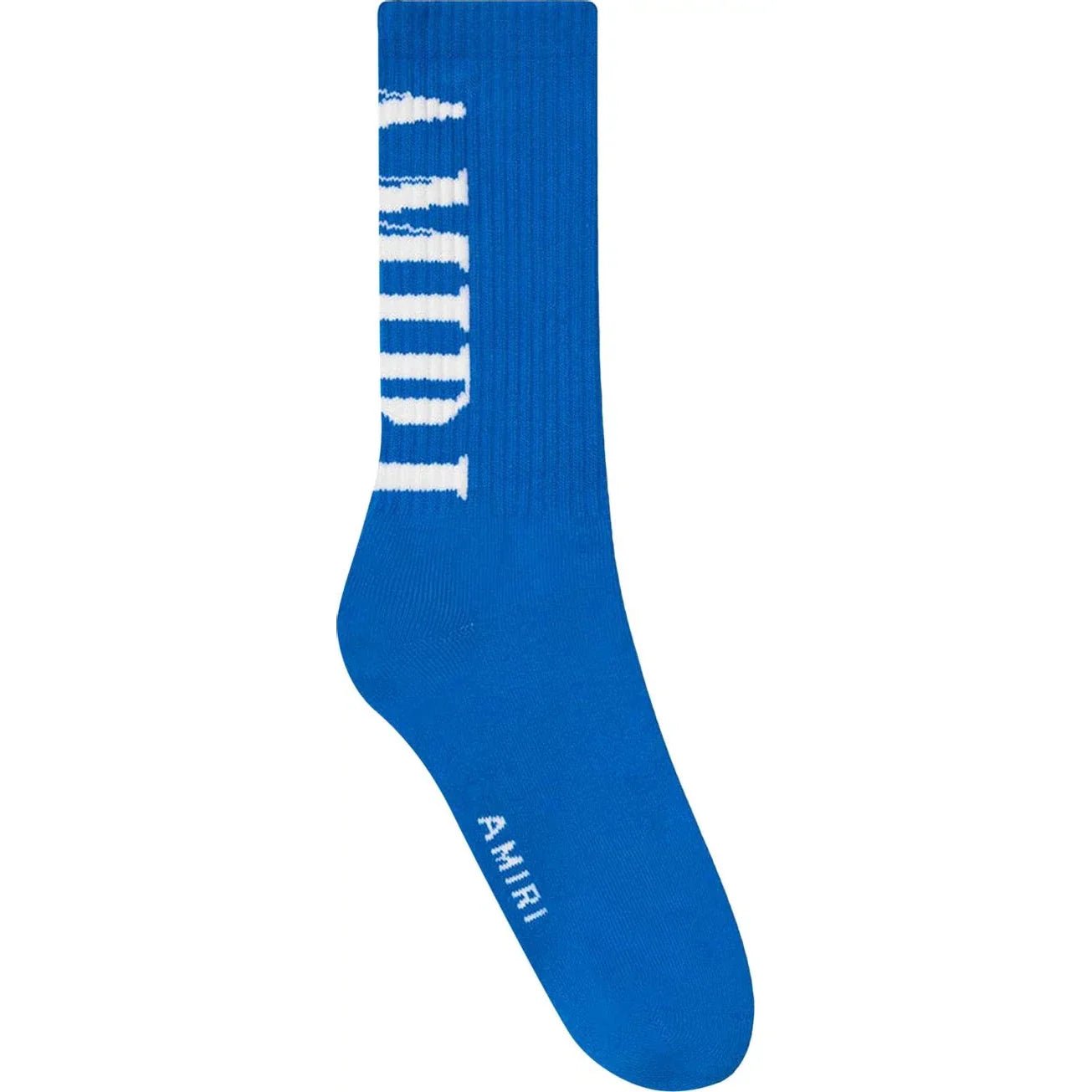 Amiri Vertical Core Logo Sock 'Blue' - Lucid Soles