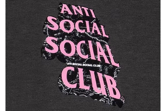 Anti Social Social Club Quest For Love Hoodie Charcoal - Lucid Soles