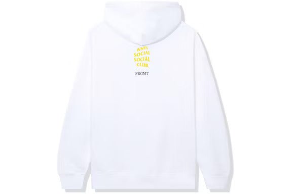 Anti Social Social Club x Fragment Called Interference Hoodie (FW22) White - Lucid Soles