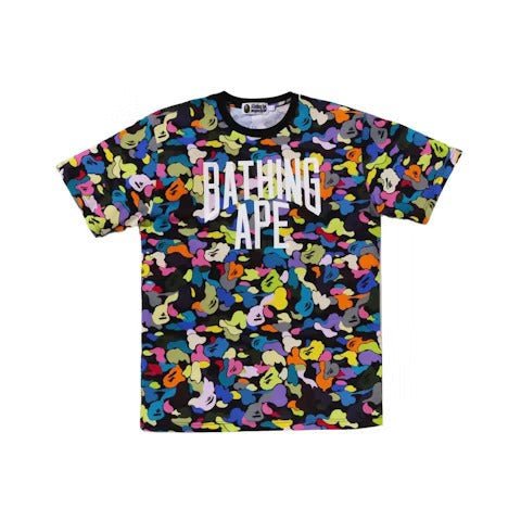 BAPE Multi Camo NYC Logo Tee Multicolor/Black - Lucid Soles