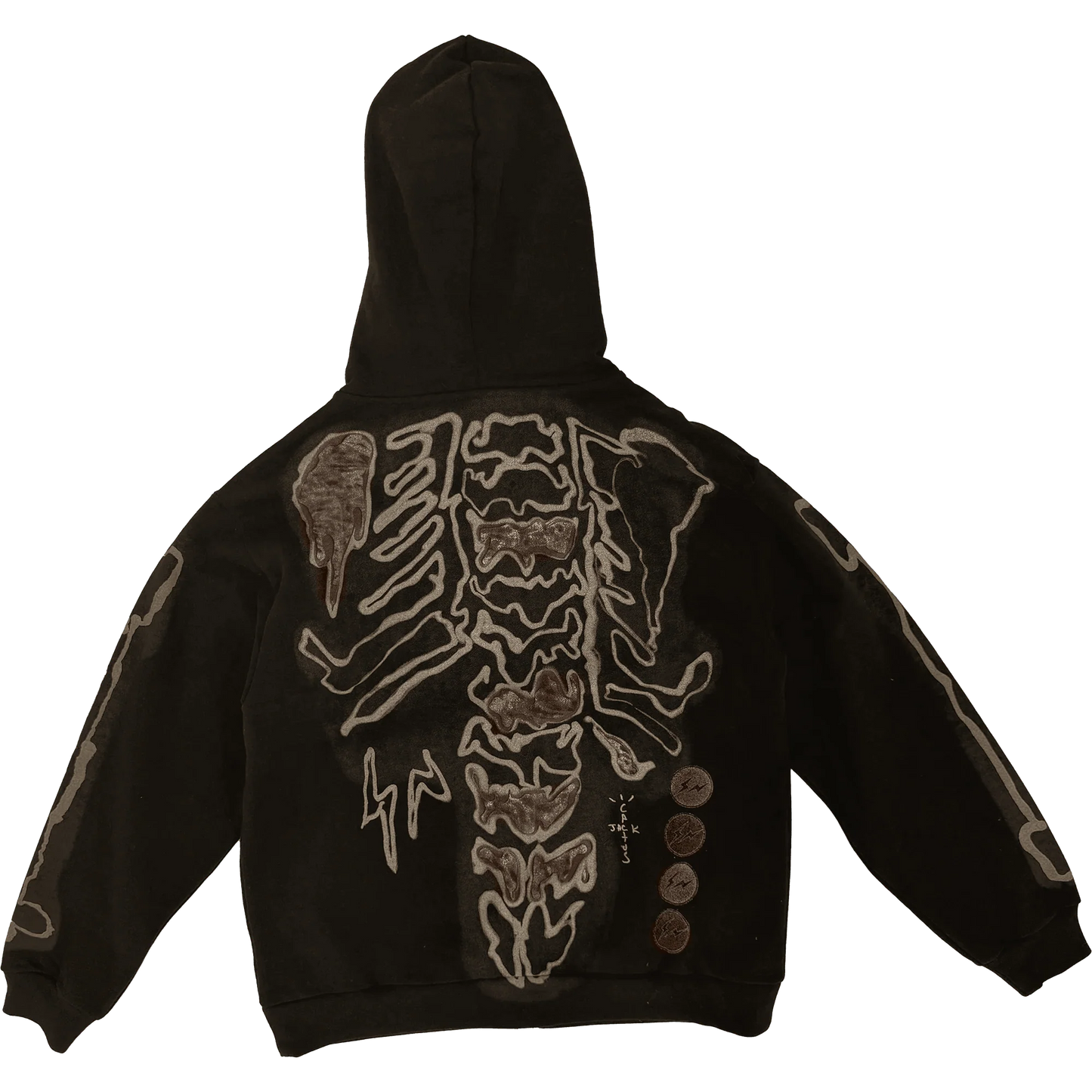 Cactus Jack x Fragment Skeleton Graffiti Full Zip Hoodie Redux (ComplexCon)