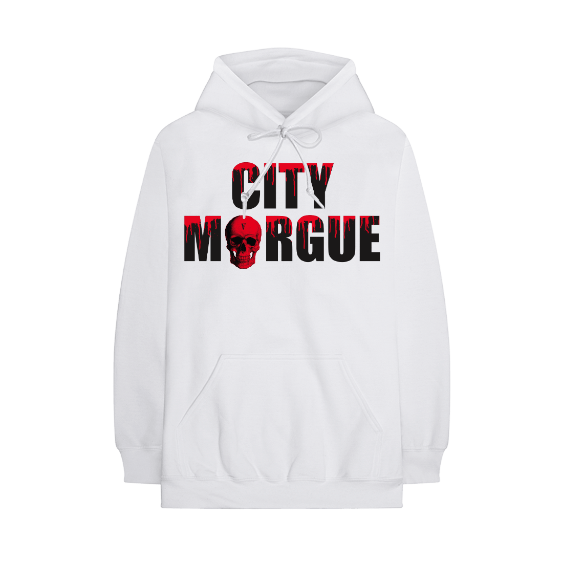 City Morgue x Vlone Dogs Hoodie White - Lucid Soles