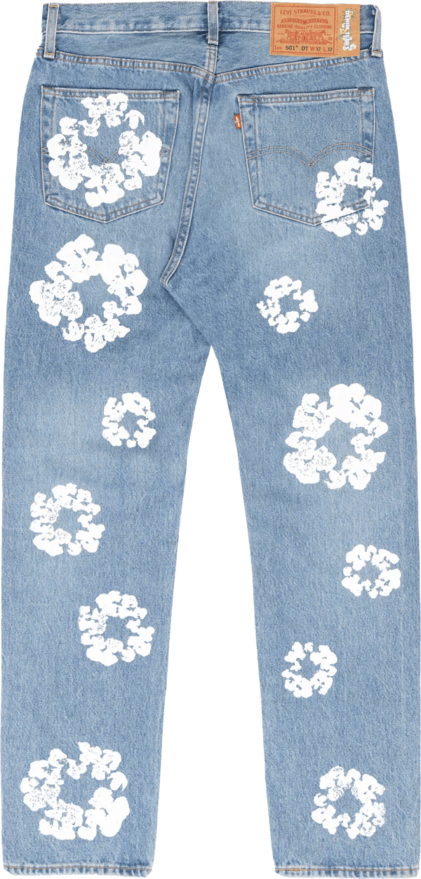 Denim Tears The Cotton Wreath Jean Light Wash - Lucid Soles