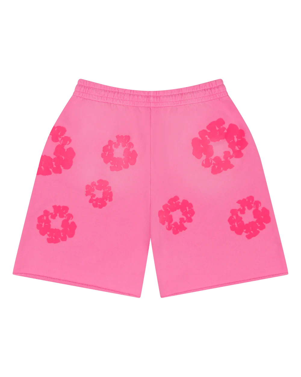 Denim Tears Mono Cotton Wreath Sweat Shorts (Pink) - Lucid Soles