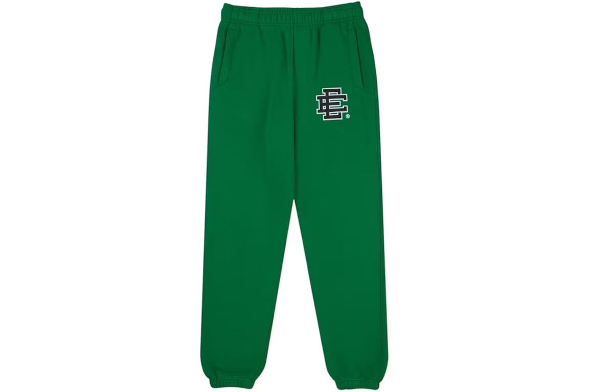 Eric Emanuel EE Basic Sweatsuit (FW25) Green/Black FULL SET - Lucid Soles