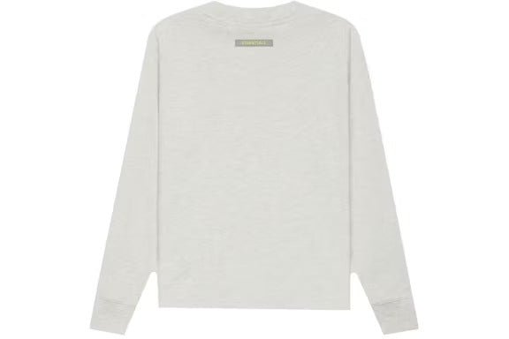 Fear of God Essentials Kids Long Sleeve T-shirt Oatmeal Heather/Light Heather Oatmeal - Lucid Soles