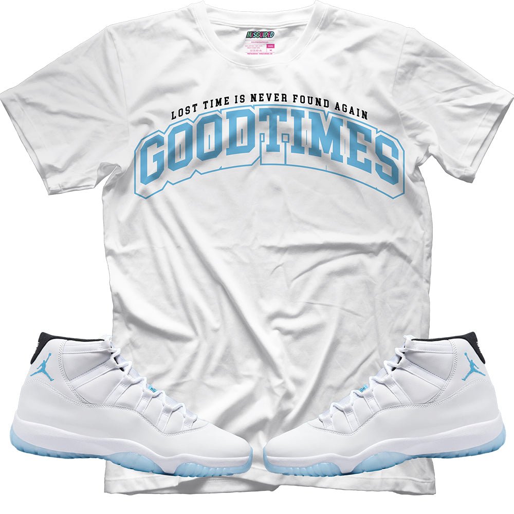Good Times (Air Jordan 11 Legend Blue) T-Shirt - Lucid Soles