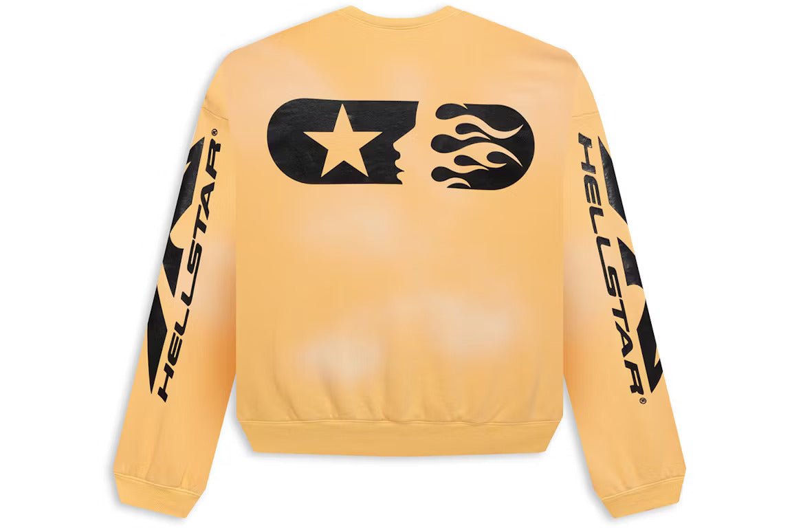 Hellstar Sports Crewneck Yellow - Lucid Soles