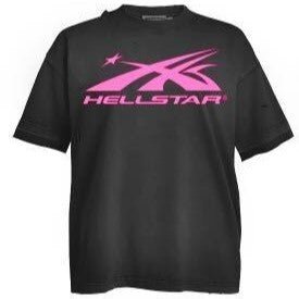 Hellstar Classic Logo Tee Pink - Lucid Soles