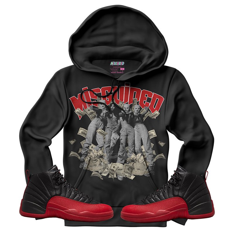 Misguided Girls (Air Jordan 12 Flu Game) Hoodie - Lucid Soles