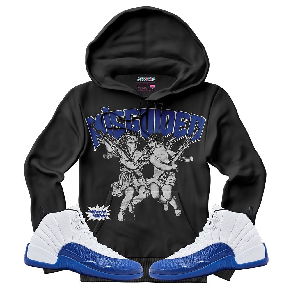 Misguided Worldwide (Air Jordan 12 Blueberry) Hoodie - Lucid Soles