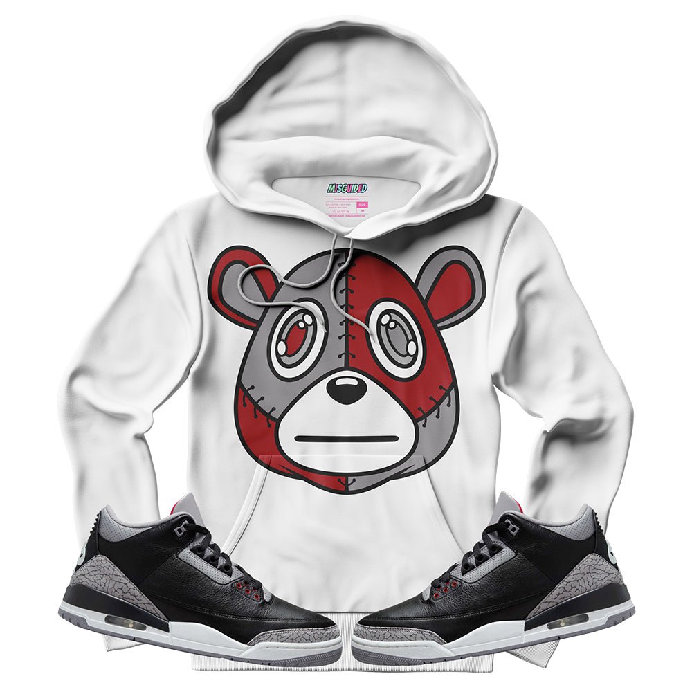 Misguided (Air Jordan 3 Black Cement) Hoodie - Lucid Soles