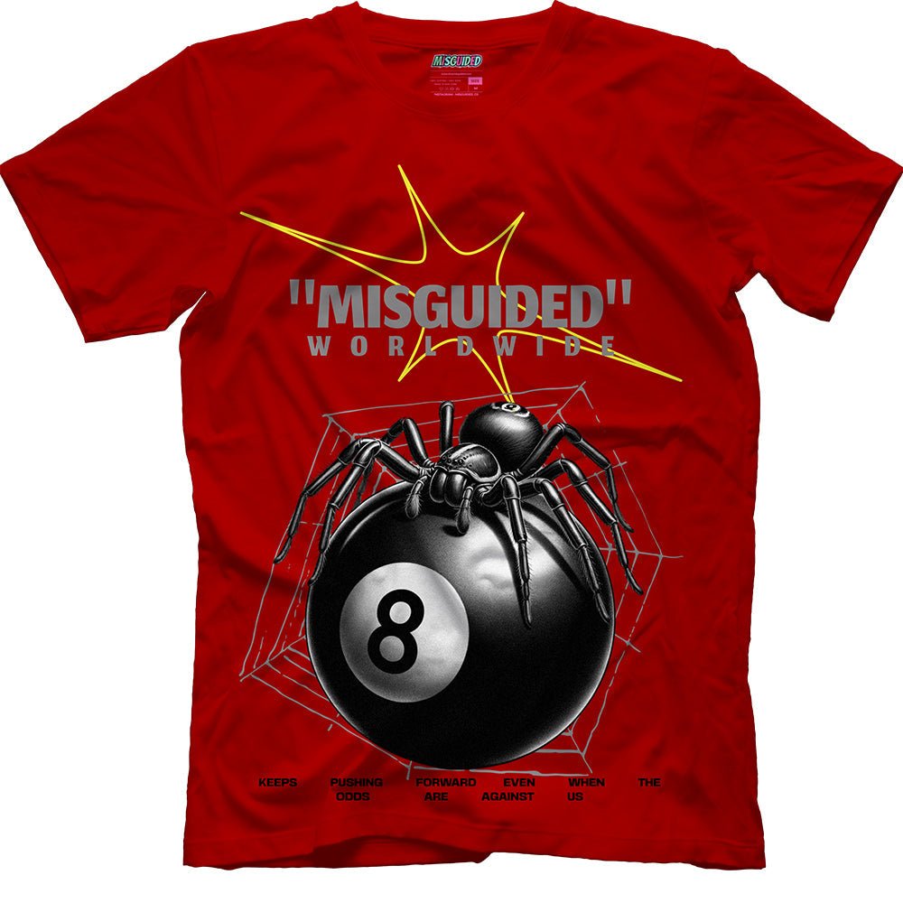 Misguided Spider (Air Jordan 14 Ferrari) T-Shirt - Lucid Soles