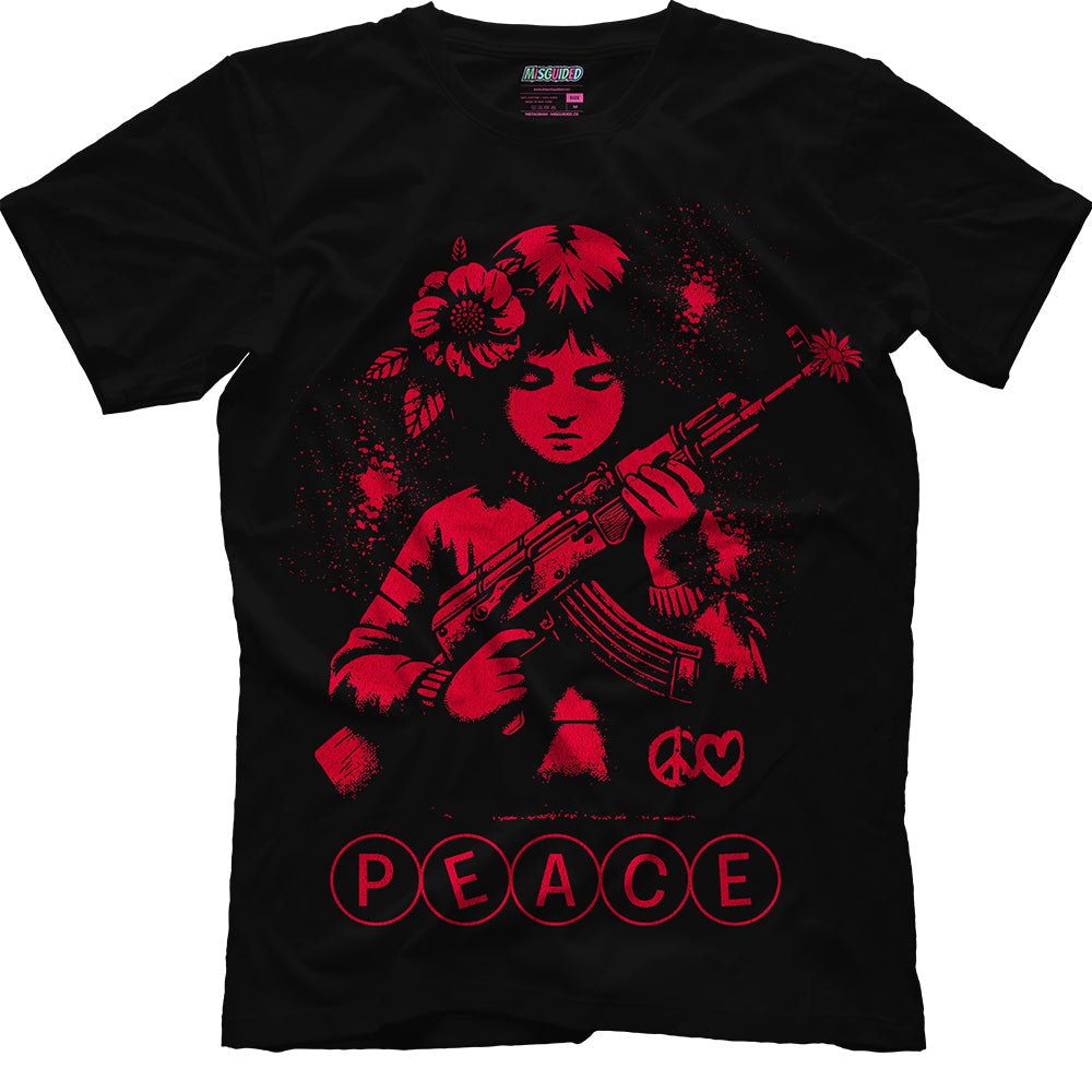 Peace (Air Jordan 12 Flu Game) T-Shirt - Lucid Soles