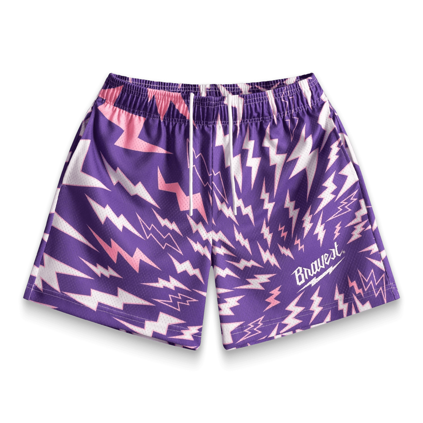 Bravest Studios Purple Lightning Shorts - Lucid Soles