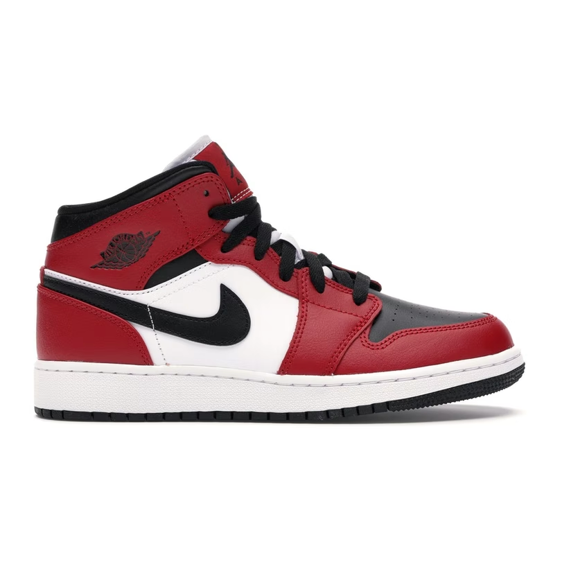 Air Jordan 1 Mid Chicago Black Toe