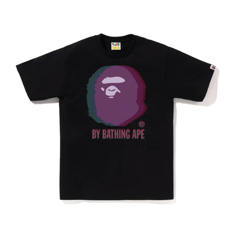 BAPE Glitch Art by Bathing Ape Tee (Black) - Lucid Soles