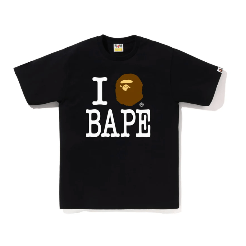 BAPE I LOVE BAPE TEE (Black) - Lucid Soles