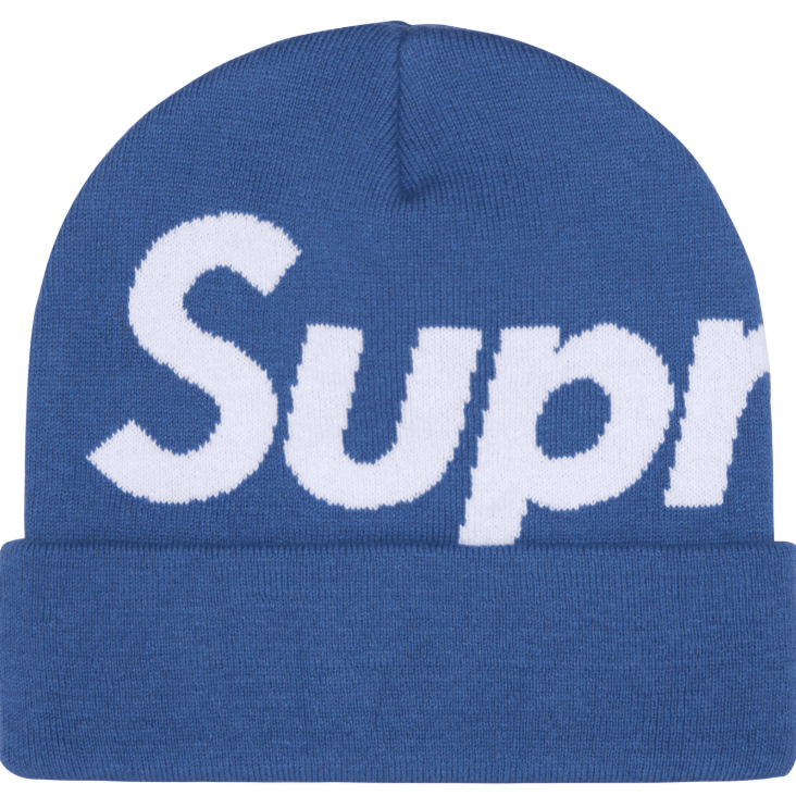Supreme Big Logo Beanie (FW22/FW24) Slate - Lucid Soles