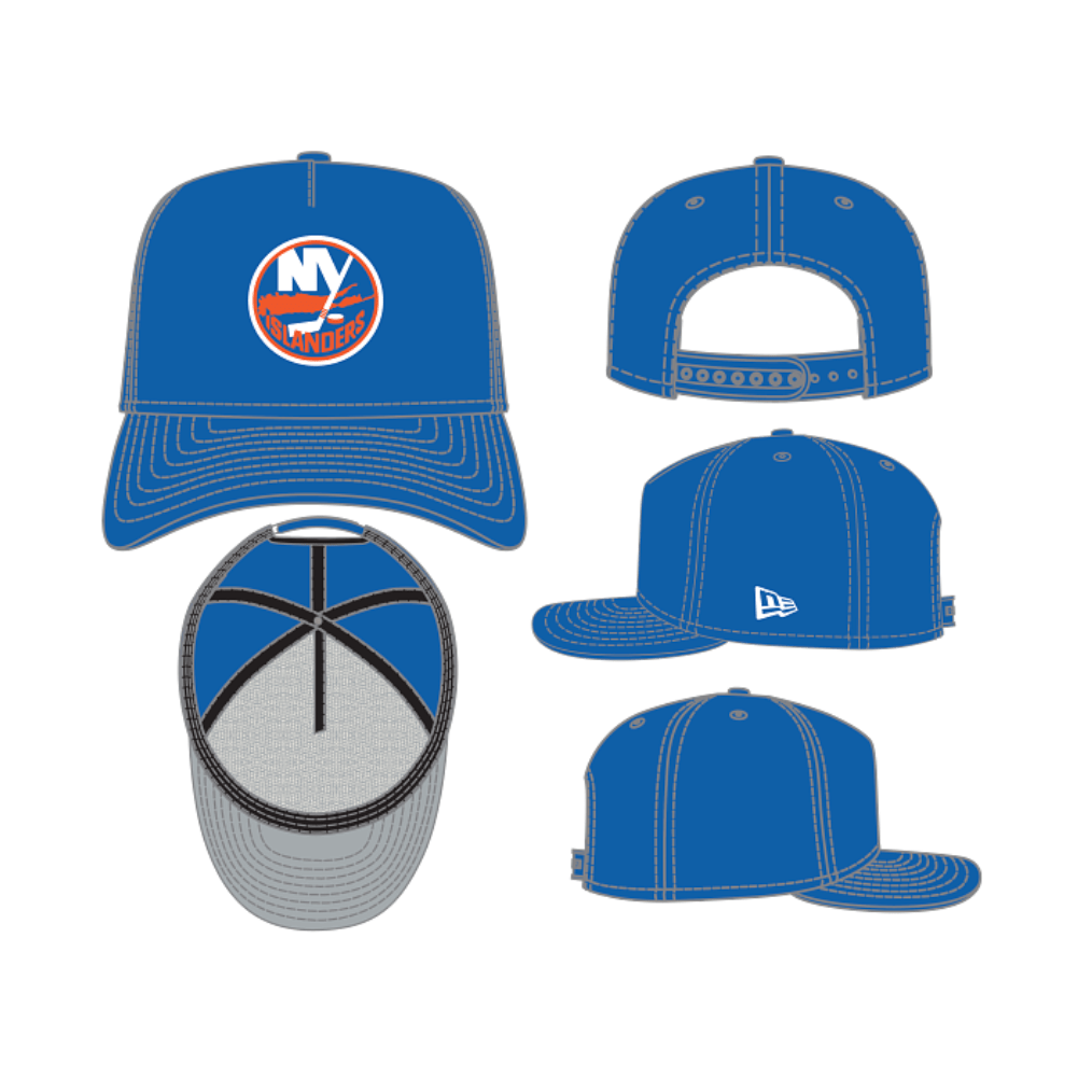 New York Islanders New Era 9Fifty A Frame Snapback Hat (Blue) - Lucid Soles