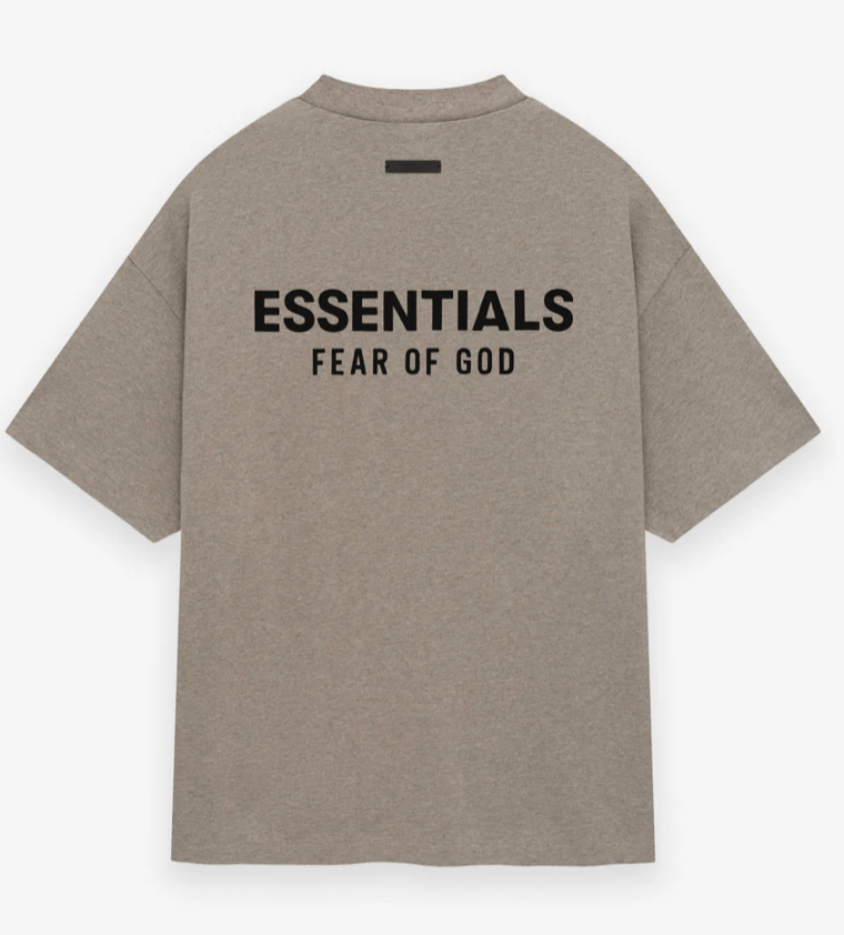 Fear of God Essentials Jersey Crewneck Tee (Heather Grey) - Lucid Soles