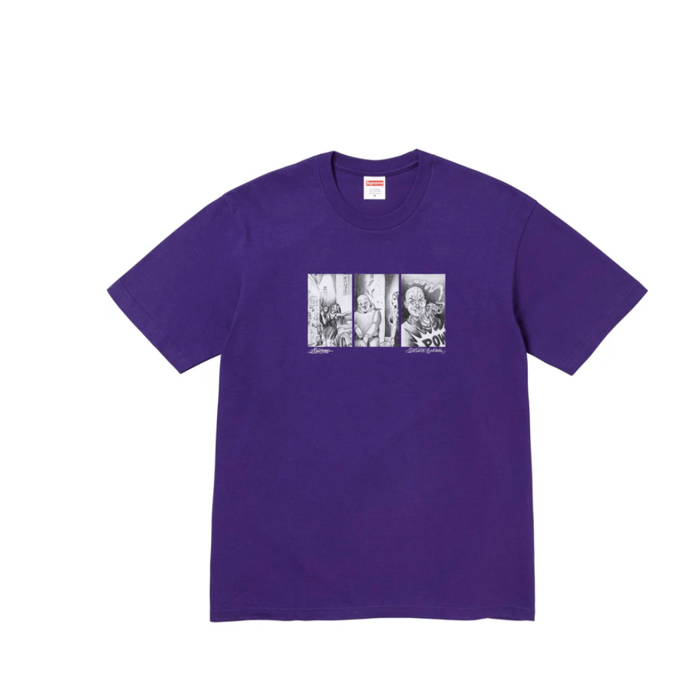 Supreme Mister Cartoon Pow Tee Purple - Lucid Soles