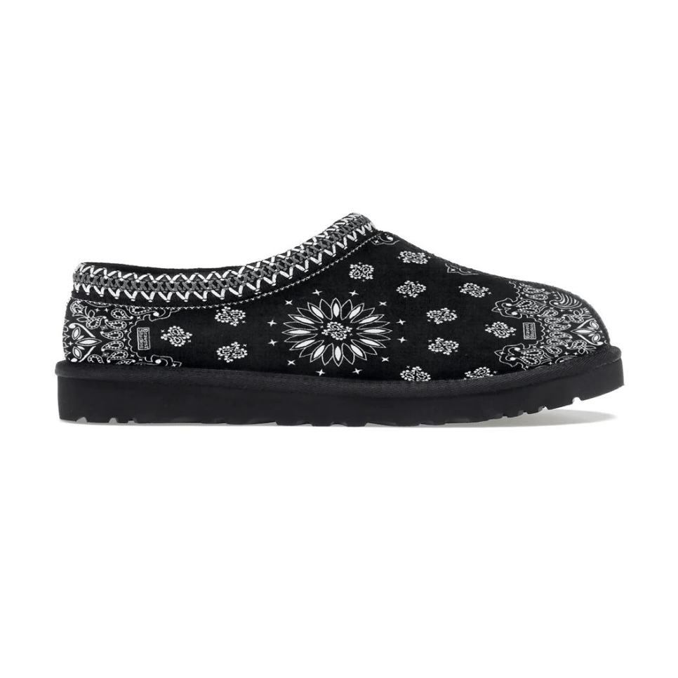 Bravest Studios Black Paisley Slippers - Lucid Soles