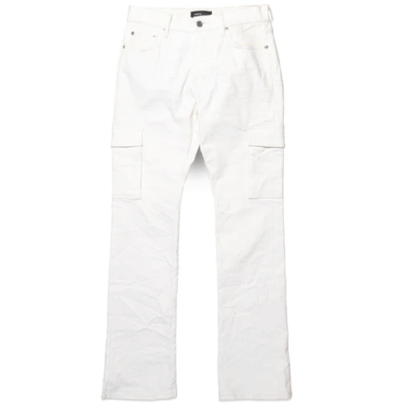 Purple Brand Patent Film Cargo White - Lucid Soles