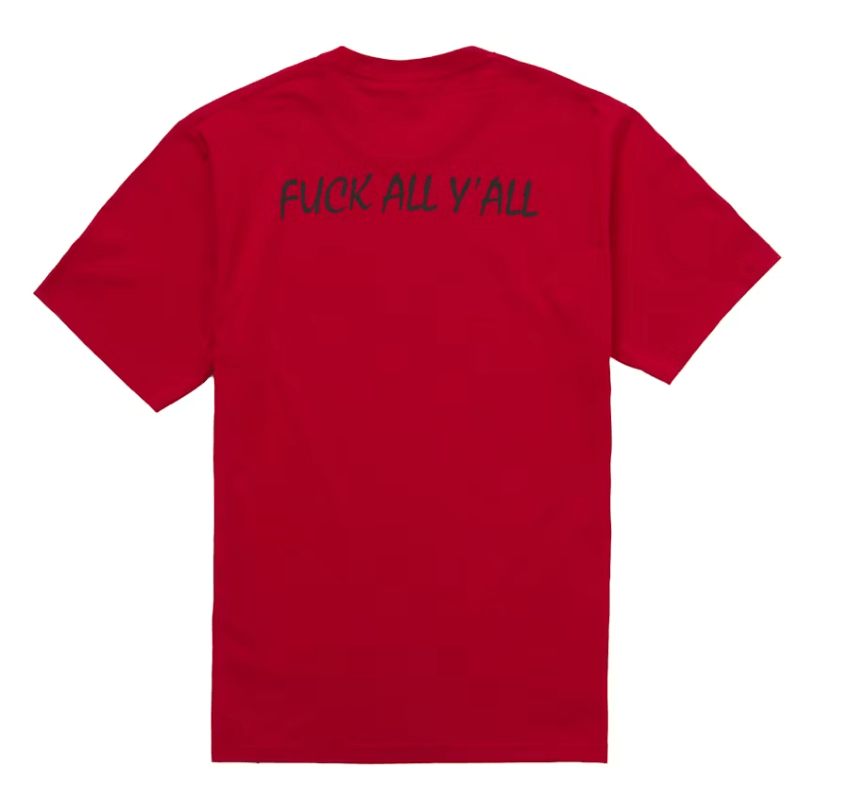 Supreme Split Tee (FW25) Red - Lucid Soles