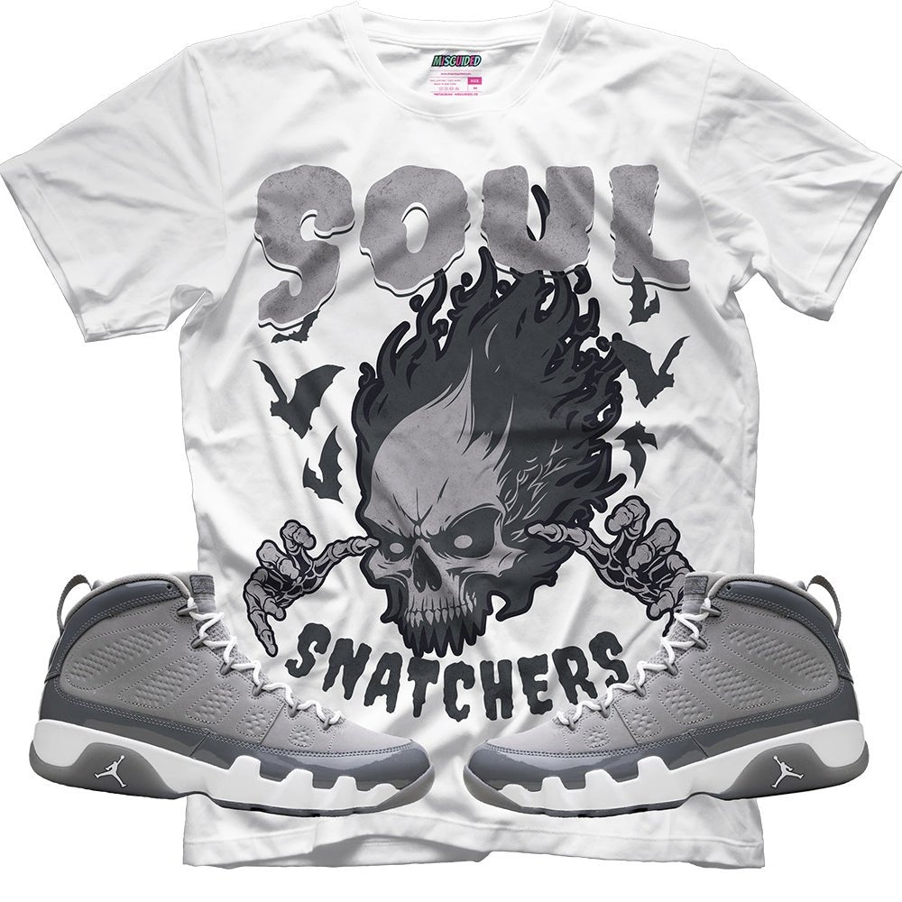 Soul Snatchers (Air Jordan 9 Cool Grey) T-Shirt - Lucid Soles