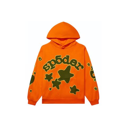 Sp5der Beluga Hoodie Orange LU