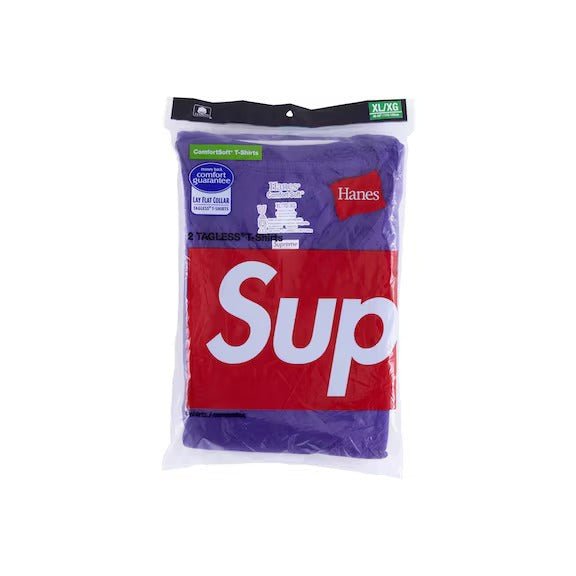 Supreme Hanes Tagless Tees (2 Pack) Purple - Lucid Soles