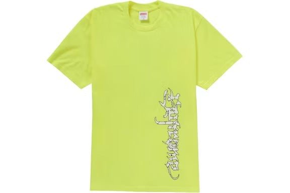 Supreme Satan Tee Fluorescent Yellow - Lucid Soles