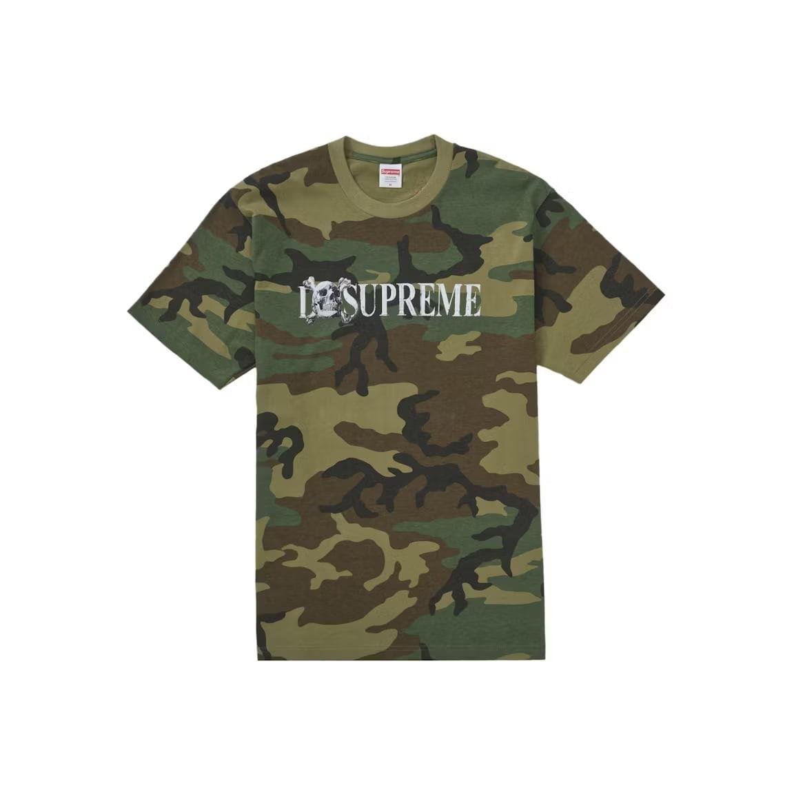 Supreme Skull Tee Woodland Camo - Lucid Soles