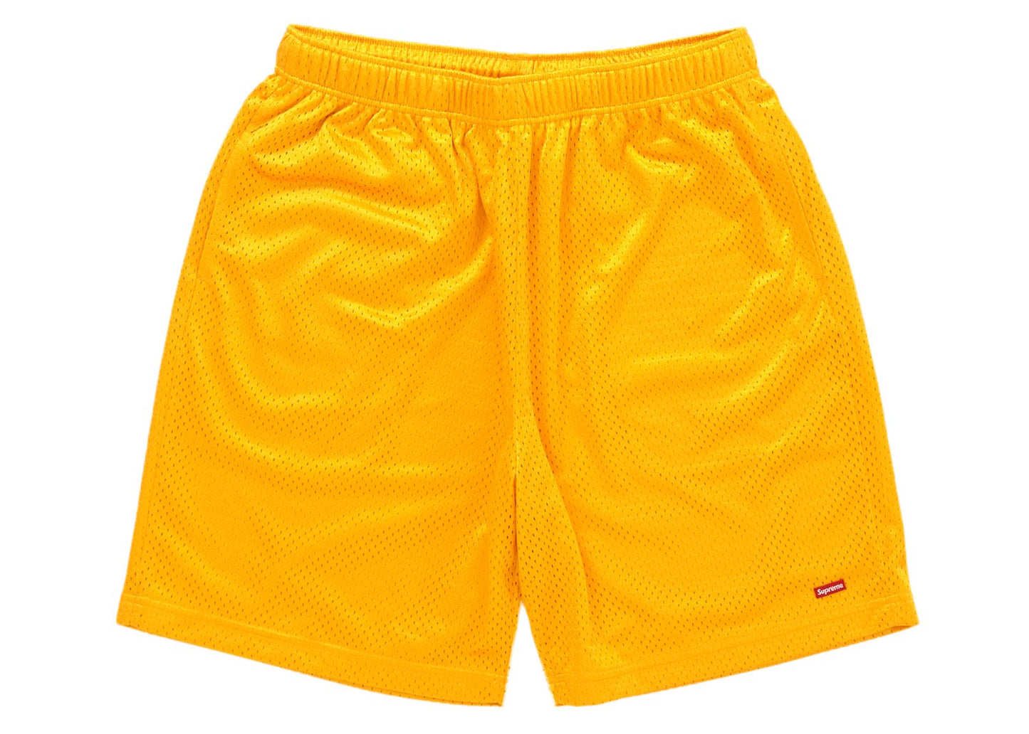 Supreme Small Box Baggy Mesh Short Gold - Lucid Soles