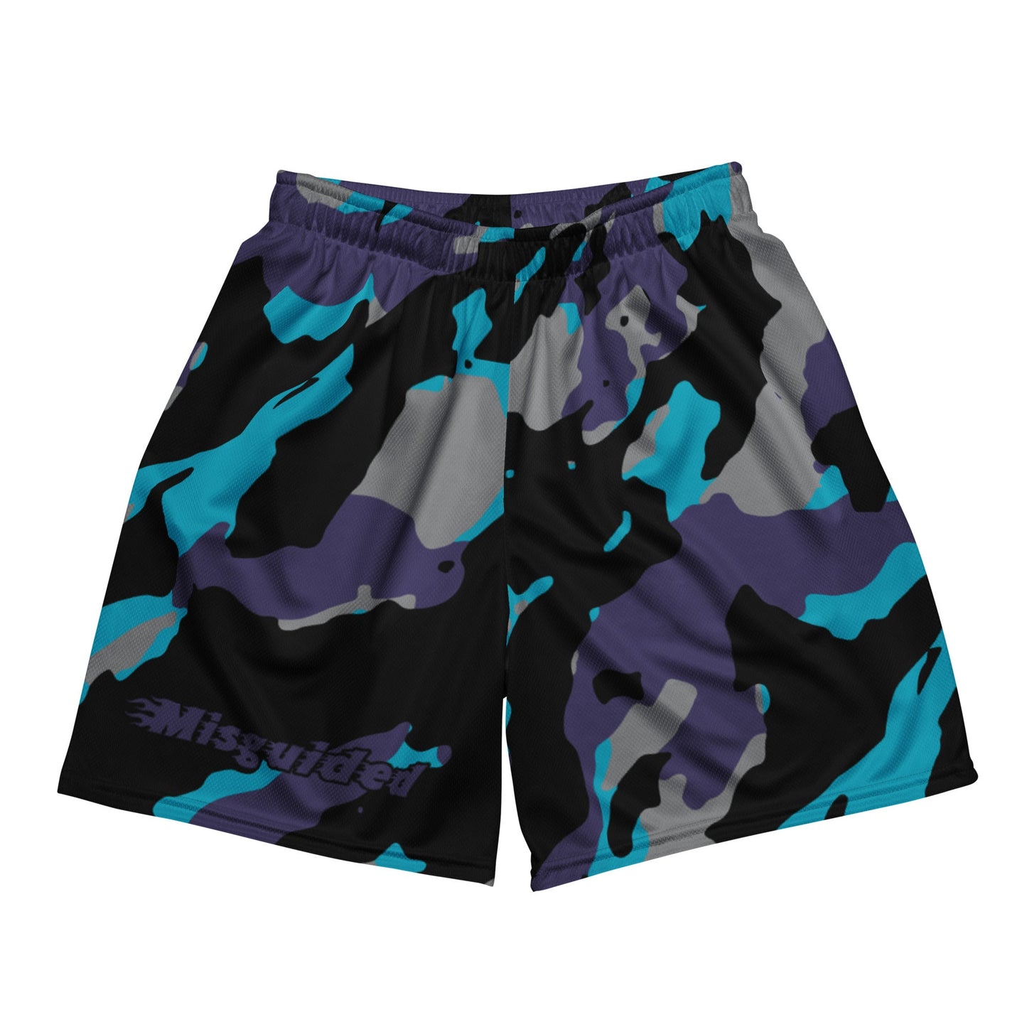 Misguided Camo (Air Jordan 8 Aqua) Mesh Shorts - Lucid Soles