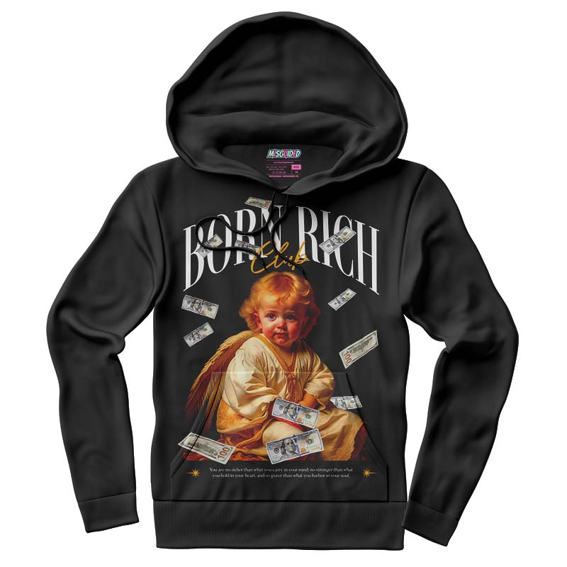 Born Rich (Air Jordan 1 Retro High OG 'Yellow Ochre) Hoodie - Lucid Soles