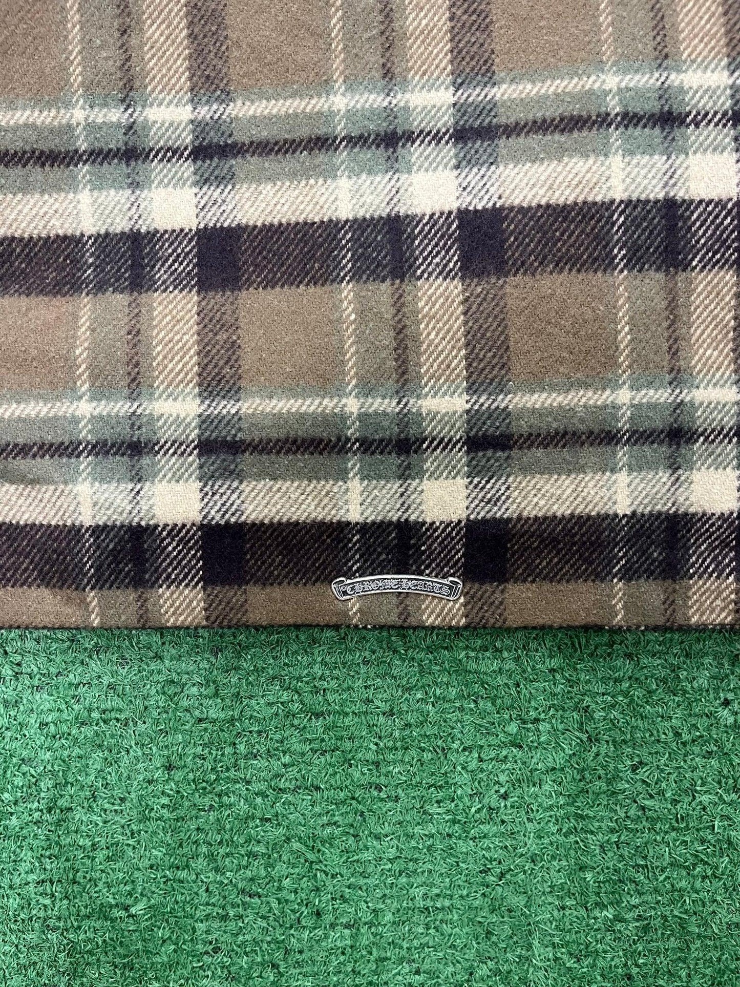 Chrome Hearts Black Sheep Plaid Fleece Jacket - Lucid Soles