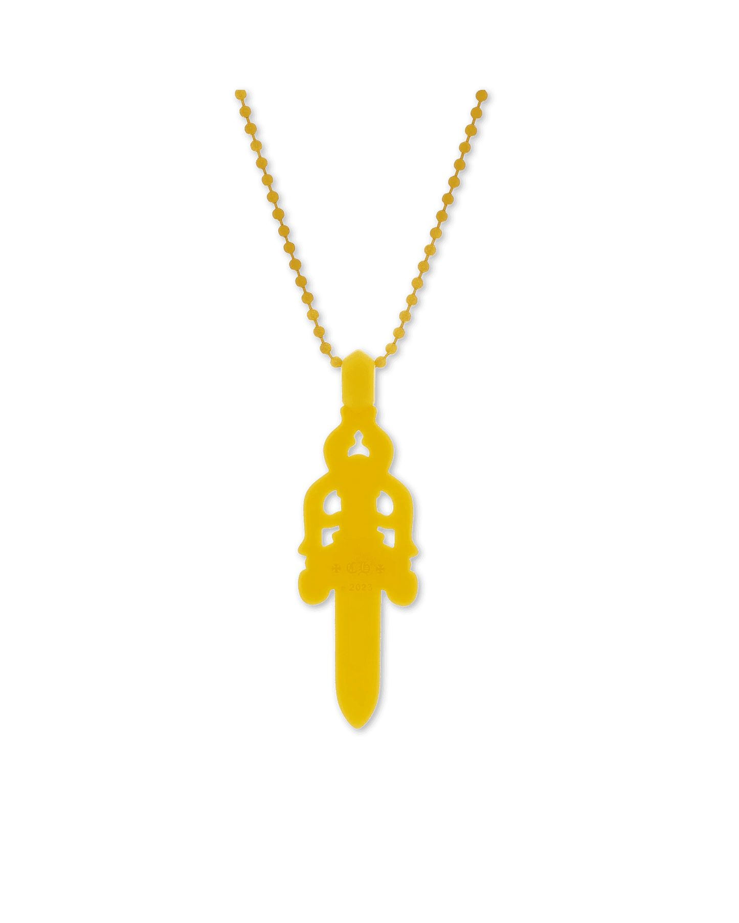 Chrome Hearts Silichrome Dagger Necklace Yellow - Lucid Soles