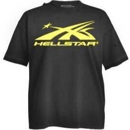 Hellstar Classic Logo Tee Yellow - Lucid Soles