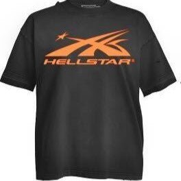 Hellstar Classic Logo Tee Orange - Lucid Soles