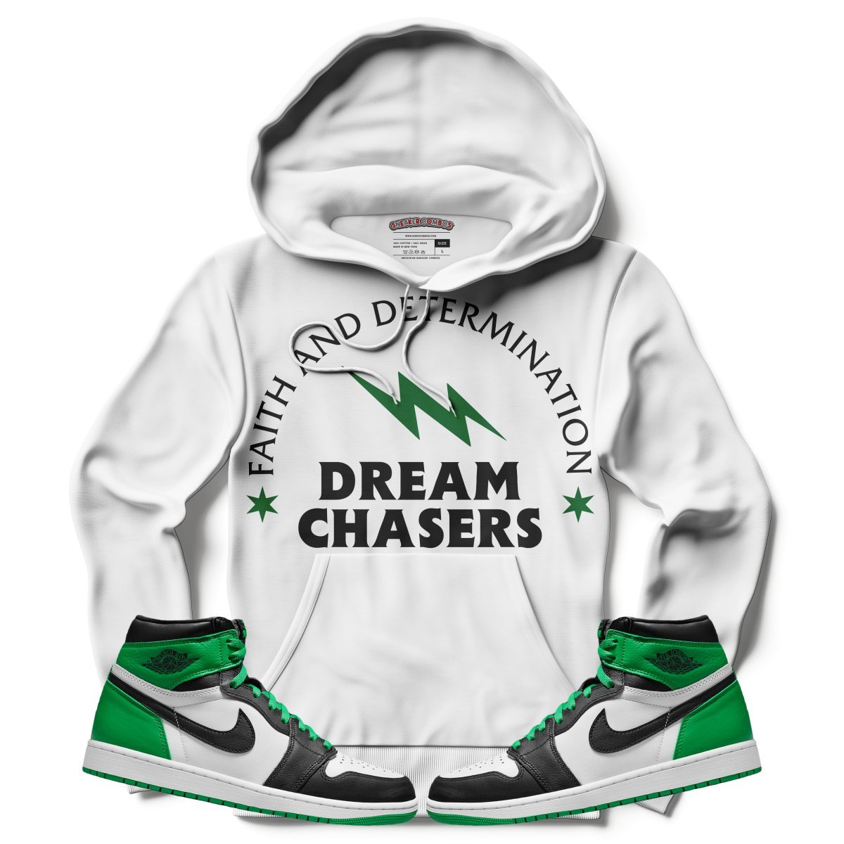 Dream Chasers (Air Jordan 1 Lucky Green) Hoodie - Lucid Soles