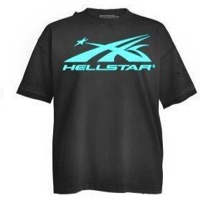 Hellstar Classic Logo Tee Blue - Lucid Soles