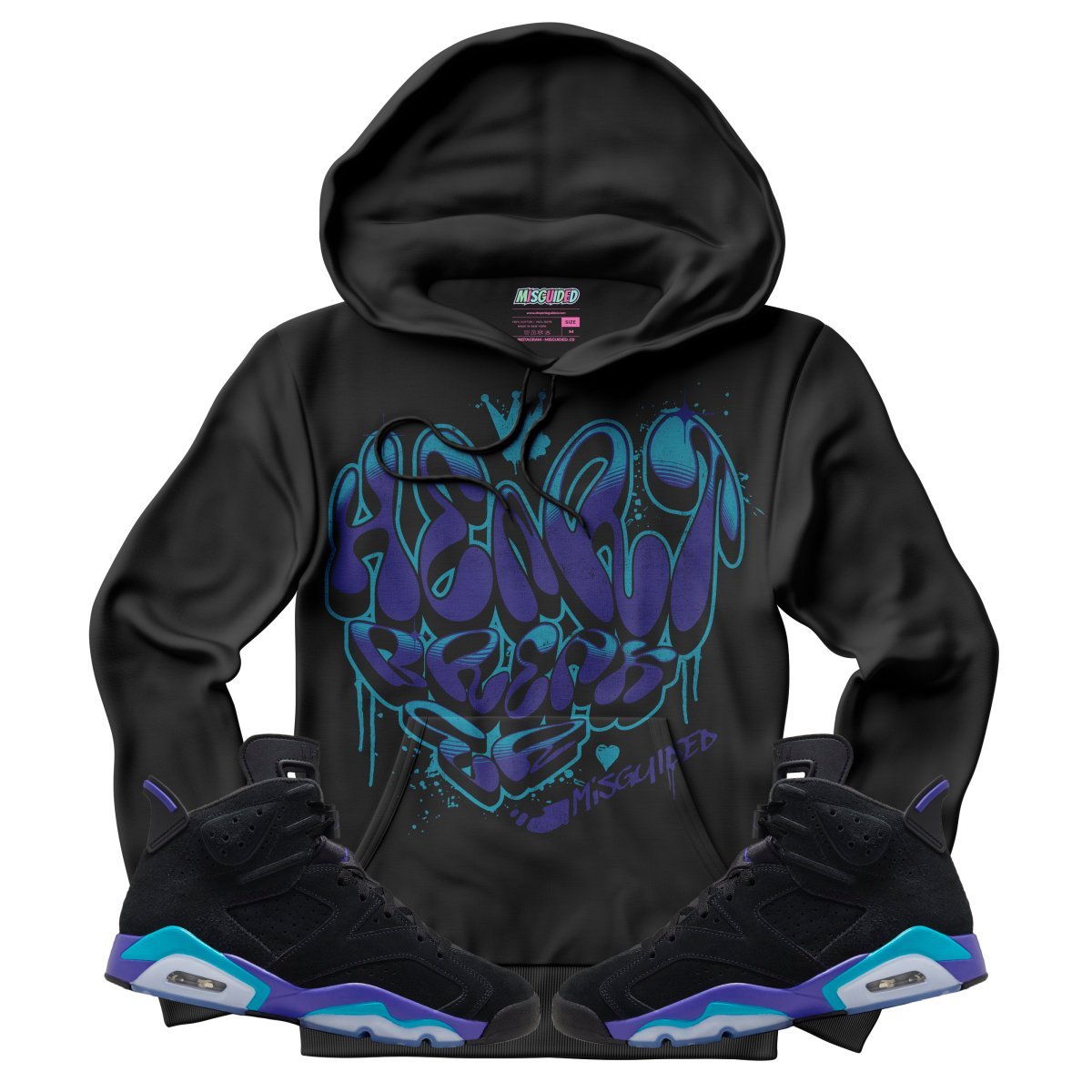 Heart Breaker (Air Jordan 6 Aqua) Hoodie - Lucid Soles
