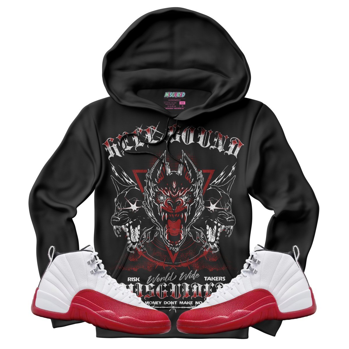 Hell Bound (Air Jordan 12 Cherry) Hoodie - Lucid Soles