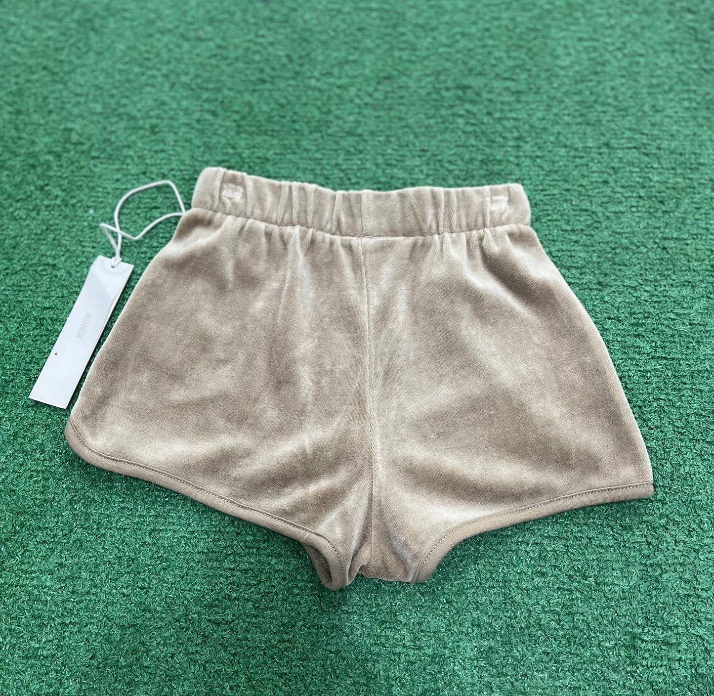 Fear of God Essentials Women's Velour Beach Short (Oak)