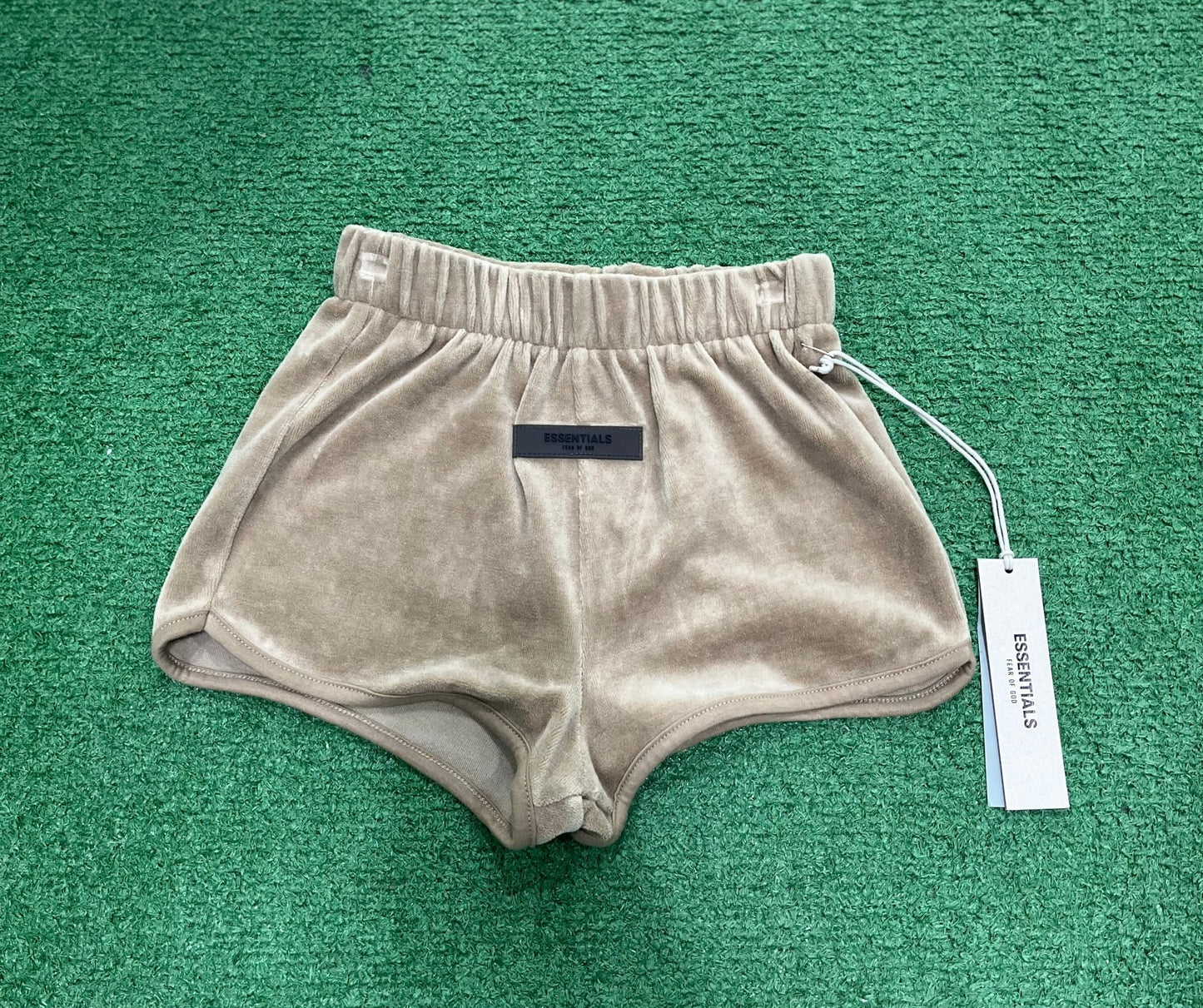 Fear of God Essentials Women's Velour Beach Short (Oak) - Lucid Soles