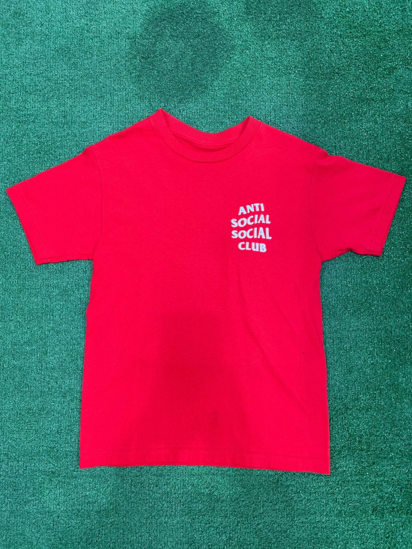 Anti Social Social Club Logo Tee (Red) - Lucid Soles